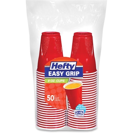Pactiv Cup, Hefty, Ez Grip 9Oz, Rd 12PK RFPC20950CT